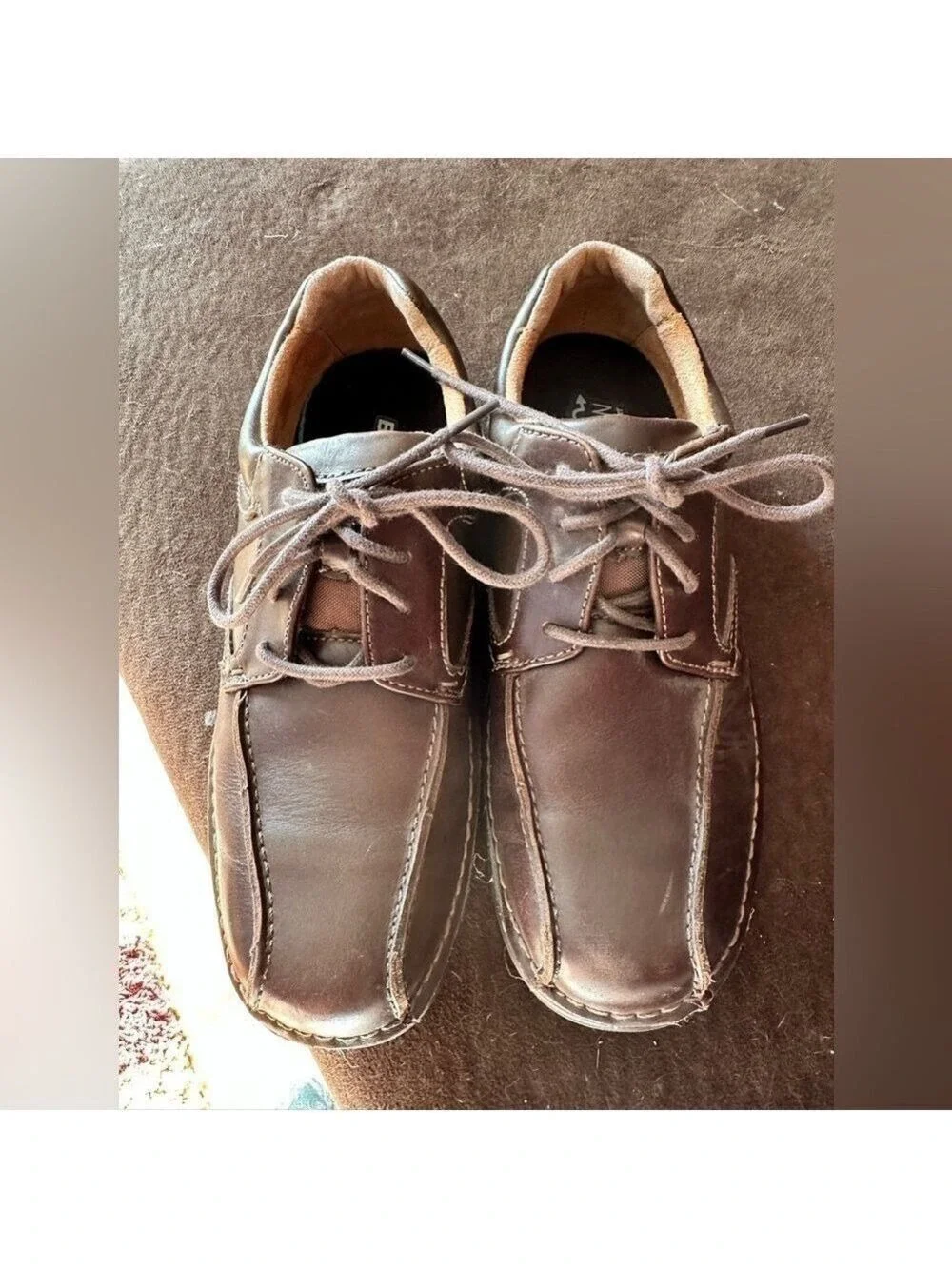 Nunn Bush Lites Mens Brown Princeton Oxford Lightweight Dress Shoes